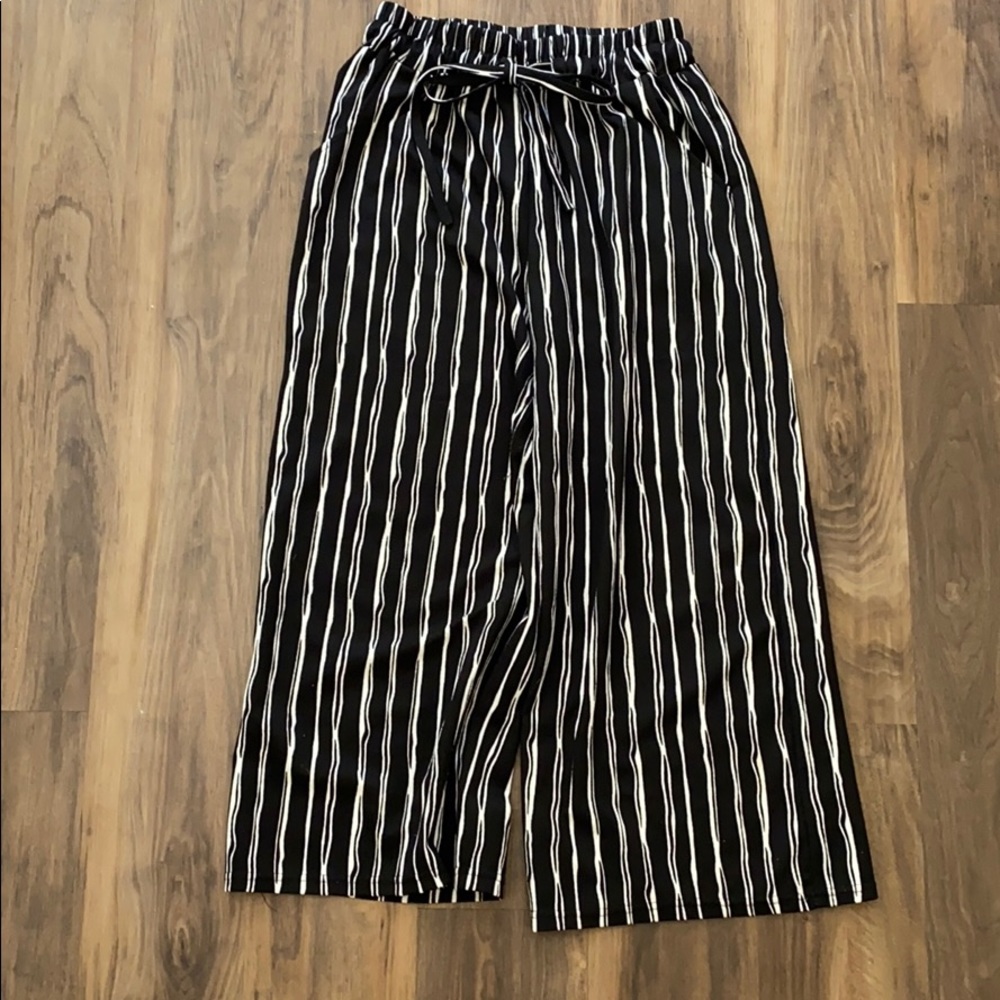 Striped Wide Leg Pants
